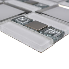 Załaduj obraz do przeglądarki galerii, Kolor biały D3 połysk mozaika szklana