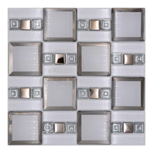 Załaduj obraz do przeglądarki galerii, Kolor biały D3 połysk mozaika szklana