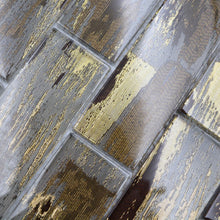 Załaduj obraz do przeglądarki galerii, Kolor mix czarny złoty B3 połysk mozaika szklana