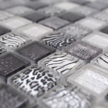 Załaduj obraz do przeglądarki galerii, Kolor czarny T2 połysk mozaika szklana