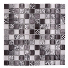 Załaduj obraz do przeglądarki galerii, Kolor czarny T2 połysk mozaika szklana