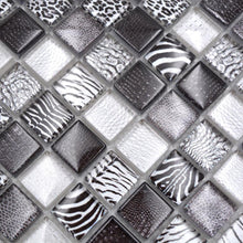 Załaduj obraz do przeglądarki galerii, Kolor czarny T2 połysk mozaika szklana