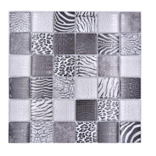 Załaduj obraz do przeglądarki galerii, Mozaika szklana kolor czarny połysk T 575