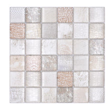 Załaduj obraz do przeglądarki galerii, Mozaika szklana kolor beżowy połysk T 554