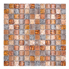 Załaduj obraz do przeglądarki galerii, Kolor jasny brązowy kawowy H2 połysk mozaika szklana