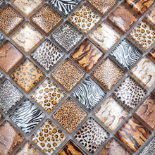 Załaduj obraz do przeglądarki galerii, Kolor jasny brązowy kawowy H2 połysk mozaika szklana