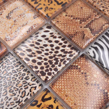 Załaduj obraz do przeglądarki galerii, Mozaika szklana kolor jasny brązowy kawowy połysk T 582