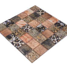 Załaduj obraz do przeglądarki galerii, Mozaika szklana kolor brąz połysk T 567