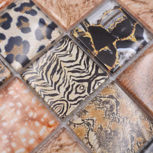 Załaduj obraz do przeglądarki galerii, Mozaika szklana kolor brąz połysk T 567