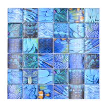 Załaduj obraz do przeglądarki galerii, Mozaika szklana kolor niebieski połysk T 621