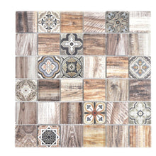 Załaduj obraz do przeglądarki galerii, Mozaika szklana kolor brąz połysk T 568