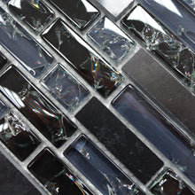 Załaduj obraz do przeglądarki galerii, Mozaika mix kolor mix czarny połysk T 444