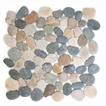 Załaduj obraz do przeglądarki galerii, Mamień naturalny - rzeczny kolor mix beżowy szary czarny mat