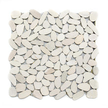 Załaduj obraz do przeglądarki galerii, Mamień naturalny - rzeczny kolor biały mat - płaski