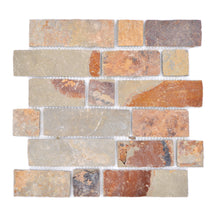 Załaduj obraz do przeglądarki galerii, Mozaika kamienna - łupek multikolor mat T 220