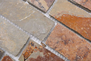Mozaika kamienna - łupek multikolor mat T 220