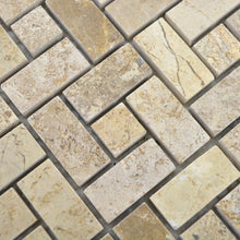 Załaduj obraz do przeglądarki galerii, Mozaika kamienna - marmur kolor brąz połysk T 254
