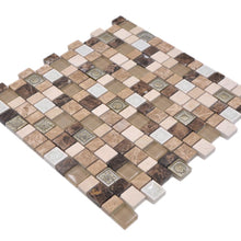 Załaduj obraz do przeglądarki galerii, Mozaika mix kolor mix beżowy brązowy połysk T 423