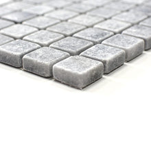 Załaduj obraz do przeglądarki galerii, Mozaika kamienna - marmur kolor jasny szary mat T 277