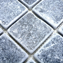 Załaduj obraz do przeglądarki galerii, Mozaika kamienna - marmur kolor jasny szary mat T 278
