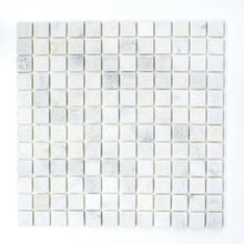 Załaduj obraz do przeglądarki galerii, Mozaika kamienna - marmur kolor biały mat T 243
