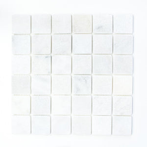 Mozaika kamienna - marmur kolor biały mat T 244