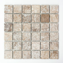 Załaduj obraz do przeglądarki galerii, Mozaika kamienna - traweryn kolor orzech włoski mat T 379