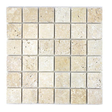 Załaduj obraz do przeglądarki galerii, Mozaika kamienna - traweryn kolor beżowy mat T 337