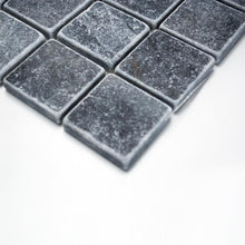 Załaduj obraz do przeglądarki galerii, Mozaika kamienna - marmur kolor czarny mat T 264