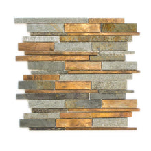Załaduj obraz do przeglądarki galerii, Mozaika mix kamień miedź