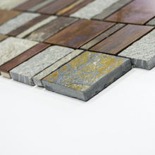 Załaduj obraz do przeglądarki galerii, Mozaika mix miedź , kamień T11
