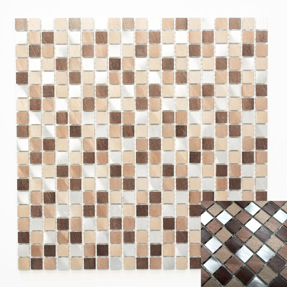 Aranżacja Mozaika metalowa