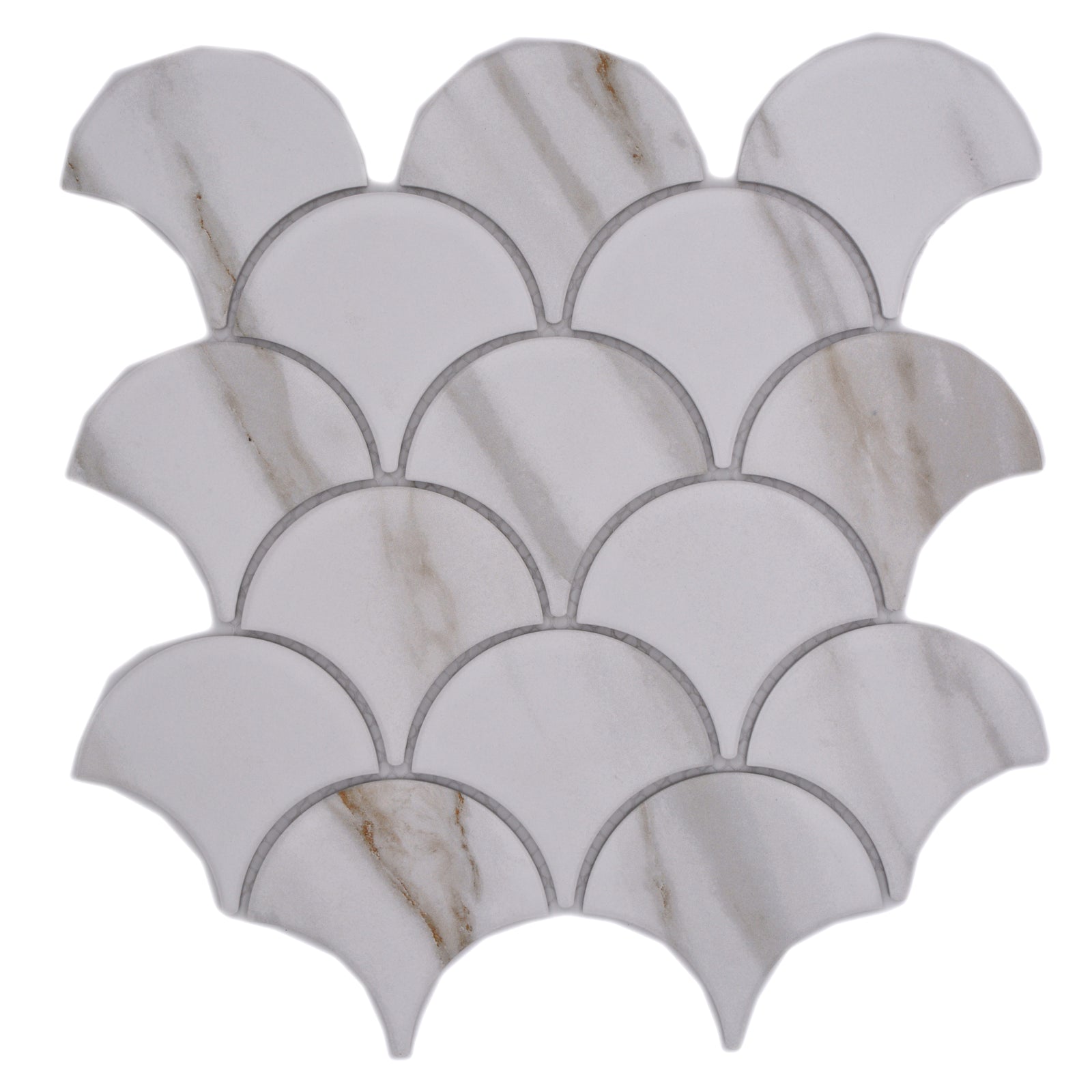 Aranżacja Mozaika ceramiczna niebieska rybia łuska MOZ 7489 VP