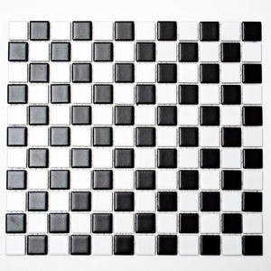 Mozaika ceramiczna kolor mix czarny biały mat T 120