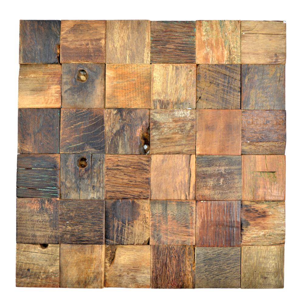 Mozaika drewniana kolor ciemny brąz połysk T 202