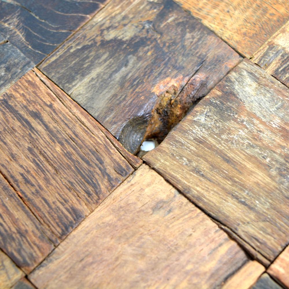Aranżacja Mozaika drewniana kolor ciemny brąz połysk T 202