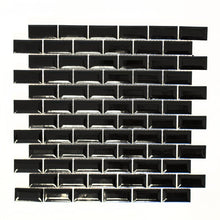 Załaduj obraz do przeglądarki galerii, Mozaika ceramiczna kolor czarny połysk T 67
