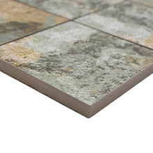 Załaduj obraz do przeglądarki galerii, Kolory ziemi - beżowy brązowy zielony mat mozaika gresowa

