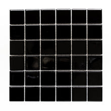 Załaduj obraz do przeglądarki galerii, Mozaika ceramiczna kolor czarny połysk T 69
