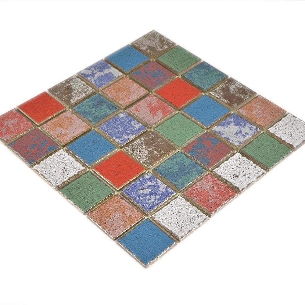 Aranżacja Mozaika ceramiczna multikolor mat T 185