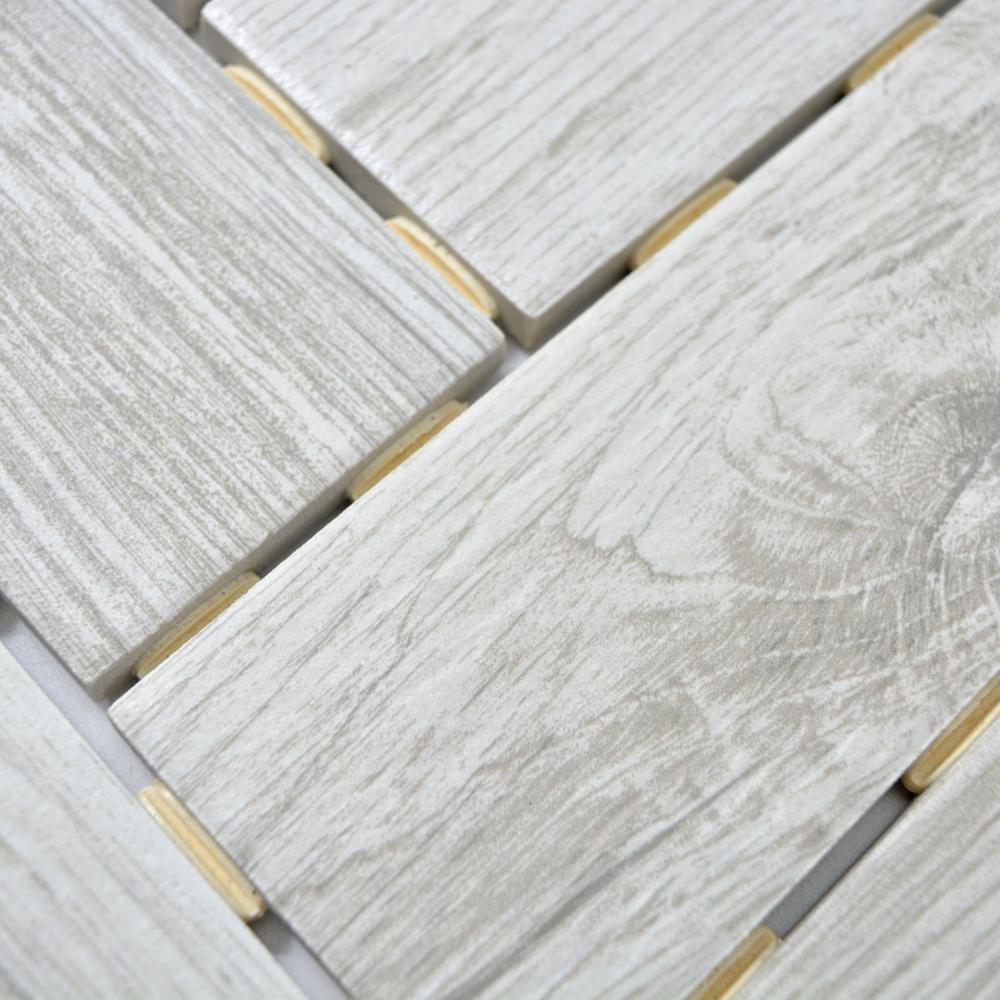 Aranżacja Mozaika ceramiczna kolor jasny beż mat T 96