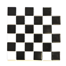 Załaduj obraz do przeglądarki galerii, Mozaika ceramiczna kolor mix czarny biały mat T 121
