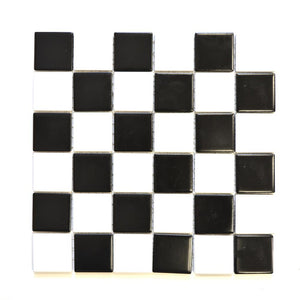 Mozaika ceramiczna kolor mix czarny biały mat T 121