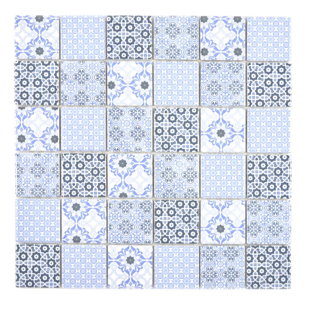 Mozaika ceramiczna kolor niebieski połysk T 140
