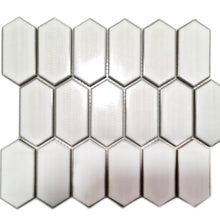 Załaduj obraz do przeglądarki galerii, Mozaika ceramiczna kolor biały połysk hexagon T 20

