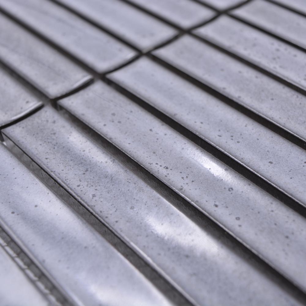 Aranżacja Mozaika ceramiczna kolor szary połysk T 168