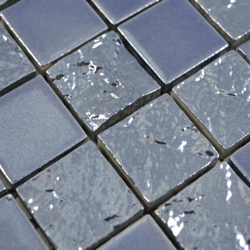Aranżacja Mozaika ceramiczna kolor niebieski połysk T 142