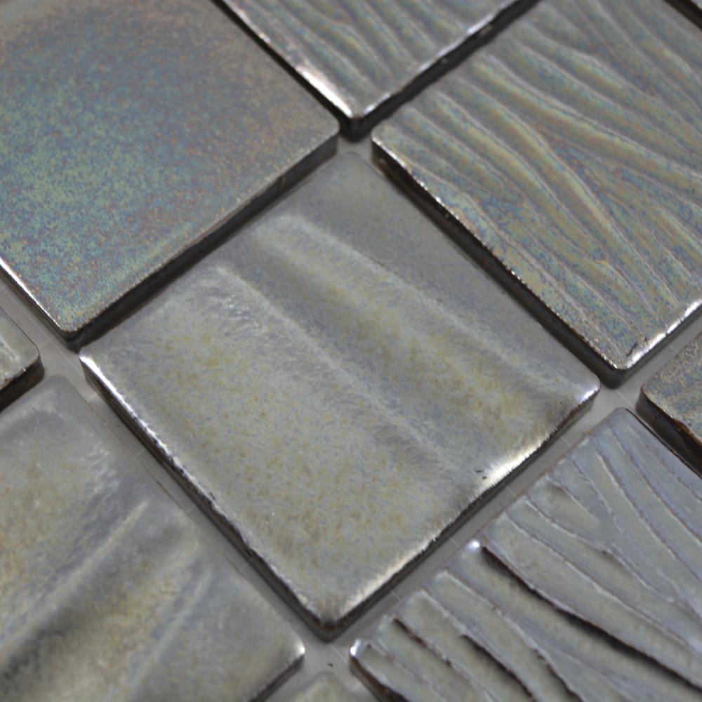 Aranżacja Mozaika ceramiczna kolor czarny połysk T 74