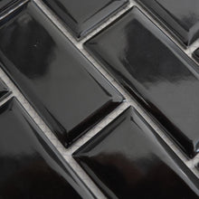 Załaduj obraz do przeglądarki galerii, Mozaika ceramiczna kolor czarny połysk T 75
