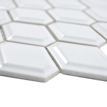 Załaduj obraz do przeglądarki galerii, Mozaika ceramiczna kolor biały połysk T15
